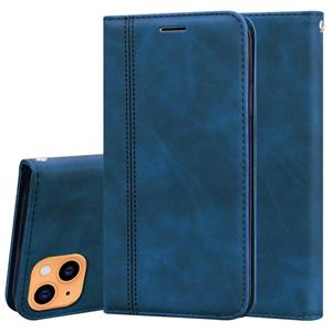 huismerk Frosted Business Magnetic Horizontal Flip PU lederen tas met houder & kaart slot & lanyard voor iphone 13