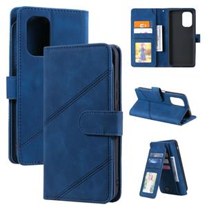 huismerk Voor Xiaomi Redmi K40 / K40 pro Huid Feel Business Horizontale Flip PU Lederen Case met Houder & Multi-Card Slots & Portemonnee & Lanyard & Photo Fram