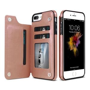 huismerk Retro PU lederen case multi kaarthouders telefoon gevallen voor iPhone 6 6s 7 8 plus 5S SE iPhone X XS Max XR Samsung S7 S8 S9 S10 voor iPhone XR (R