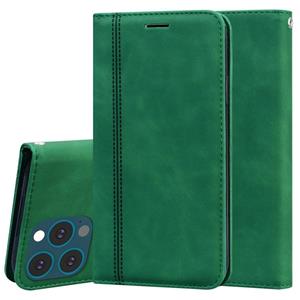 huismerk Frosted Business Magnetic Horizontal Flip PU Lederen Case met Houder & Card Slot & Lanyard voor iPhone 13 Pro Max