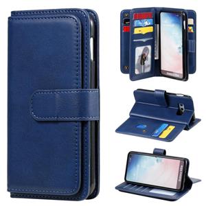 huismerk Voor Samsung Galaxy S10e Multifunctionele Magnetische Koperen gesp Horizontale Flip Solid Color lederen kast met 10 Card Slots & Wallet & Holder & Pho