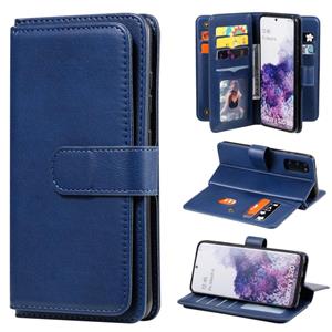 huismerk Voor Samsung Galaxy S20 Multifunctionele Magnetische koperen gesp Horizontale Flip Solid Color lederen kast met 10 Card Slots & Wallet & Holder & Phot