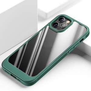 huismerk Schokbestendige TPU + PC-beschermhoes voor iPhone 13 Pro (Dark Green)