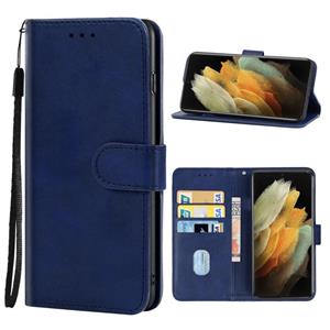 huismerk Lederen telefooncase voor Samsung Galaxy S22 Ultra 5G