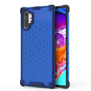 huismerk Schokbestendige honingraat PC + TPU Case voor Galaxy Note 10 + (blauw)