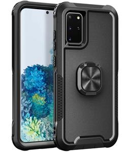 huismerk Voor Samsung Galaxy S20 + 3 in 1 pc + TPU-telefooncase met ringhouder