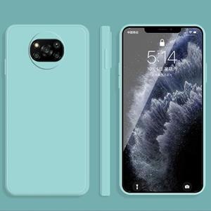 huismerk Voor Xiaomi POCO X3 NFC / POCO X3 PRO Effen kleur imitatie vloeibare siliconen rechte slagdruppel volledige dekking beschermhoes