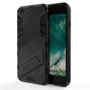 huismerk Punk Armor 2 in 1 PC + TPU Shockproof Case met onzichtbare houder voor iPhone 6 & 6s (zwart)