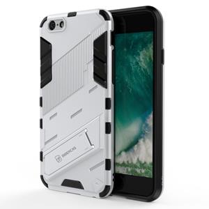 huismerk Punk Armor 2 in 1 PC + TPU Shockproof Case met onzichtbare houder voor iPhone 6 & 6s (wit)