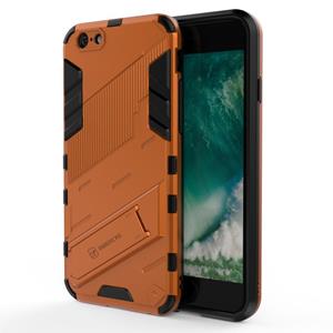 huismerk Punk Armor 2 in 1 PC + TPU Shockproof Case met onzichtbare houder voor iPhone 6 & 6s (Oranje)