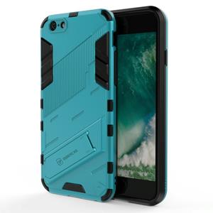 huismerk Punk Armor 2 in 1 PC + TPU Shockproof Case met onzichtbare houder voor iPhone 6 & 6s (Blauw)