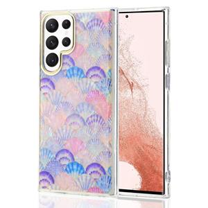 huismerk For Samsung Galaxy S21+ 5G Colorful Shell Texture TPU Phone Case(Y8)