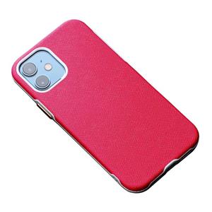 huismerk Business Cross Texture PC beschermhoes voor iPhone 12 mini (rose rood)