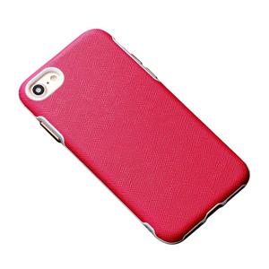 huismerk Business Cross Texture PC beschermhoes voor iPhone SE 2020 / 8/7 (Rose Red)