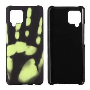 huismerk Paste Skin + PC thermische sensor verkleuring Case voor Samsung Galaxy A42 5G (zwart groen)