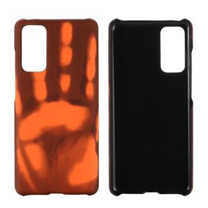 huismerk Paste Skin + PC Thermische sensor verkleuring Case voor Samsung Galaxy A32 4G (zwart rood)