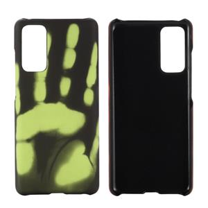 huismerk Paste Skin + PC Thermische sensor verkleuring Case voor Samsung Galaxy A32 4G (zwart groen)