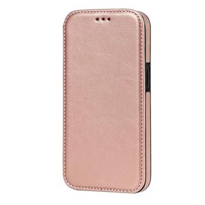 huismerk Sterke magnetische sluiting PU + TPU lederen tas met kaart slots & houder voor iphone 13 pro (rose goud)