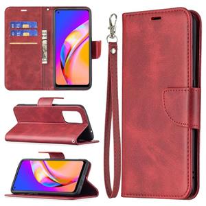 huismerk Voor OPPO A94 5G/F19 Pro + 5G / Reno5 Z Retro Lambskin Texture Pure Color Horizontale Flip PU Lederen Case met houder Kaart Slots & Portemonnee & La