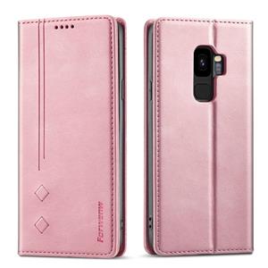 Voor Samsung Galaxy S9 Forwenw F2-serie Magnetische Horizontale Flip Leren Case met Houder & Card Slots & Portemonnee (Rose Gold)