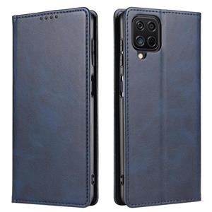 huismerk Voor Samsung Galaxy A42 5G Calf Texture Magnetische Horizontale Flip Leren Case met Houder & Card Slots & Portemonnee