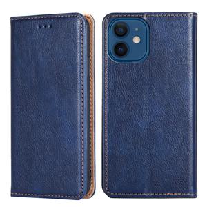 huismerk PU + TPU Glanzendolie Effen Kleur Magnetische Horizontale Flip Leren Case met Houder & Card Slot & Portemonnee voor iPhone 13 Mini