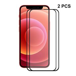 2 stks Enkay Hat-Prince Full Lue 0.26mm 9H 2.5D Gehard Glas Screen Protector Volledige dekking Film voor iPhone 13/3 PRO