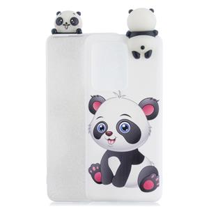 Huismerk Voor Huawei P40 Pro Shockproof Cartoon TPU Beschermhoes (Panda)