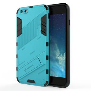 huismerk Punk Armor 2 in 1 PC + TPU Shockproof Case met onzichtbare houder voor iPhone 6 Plus & 6s Plus (Blauw)