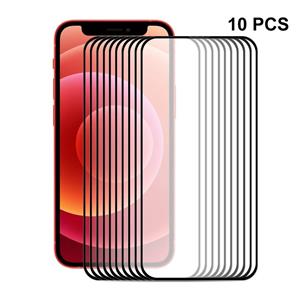 10 stks Enkay Hat-Prince Full Lule 0.26mm 9H 2.5D Gehard Glass Screen Protector Volledige dekking Film voor iPhone 13/3 PRO