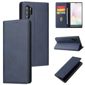 huismerk Voor Samsung Galaxy Note10 + Calf Texture Magnetische Horizontale Flip Leren Case met Houder & Card Slots & Portemonnee