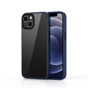 huismerk Ming Shield Hybrid Frosted Transparent PC + TPU Scratch Proof Shockproof Case voor iPhone 13 Mini