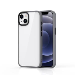 huismerk Ming Shield Hybrid Frosted Transparent PC + TPU Scratch Proof Shockproof Case voor iPhone 13 Mini