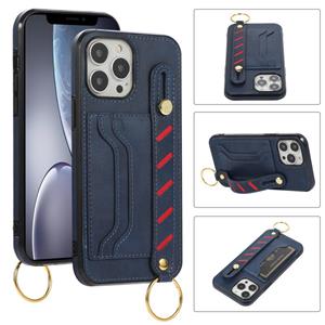 huismerk Porte-portefeuille lederen telefooncase voor iPhone 13 pro max