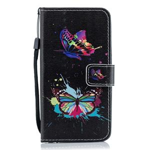 Huismerk Colorful Butterfly Pattern Horizontal Flip Leather Case for Huawei P30 Lite with Holder & Card Slots & Wallet