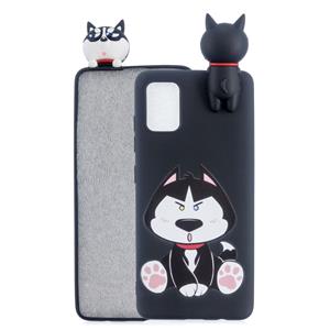 huismerk Voor Galaxy S20 Shockproof Gekleurde Geschilderde Liggende Cartoon TPU beschermende geval (Cute Husky)