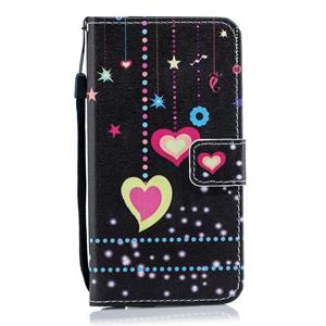 Huismerk Kleurrijke hart patroon horizontale Flip lederen case voor Huawei P30 lite met houder & kaartsleuven & portemonnee