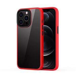 huismerk Ming Shield Hybrid Frosted Transparent PC + TPU Scratch Proof Shockproof Case voor iPhone 13 Pro