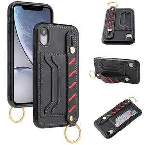 huismerk Polsband portemonnee lederen telefooncase voor iPhone XR