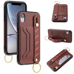 huismerk Polsband portemonnee lederen telefooncase voor iPhone XR