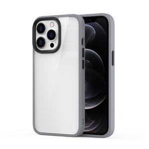 huismerk Ming Shield Hybrid Frosted Transparent PC + TPU Scratch Proof-schokbestendig Case voor iPhone 13 Pro