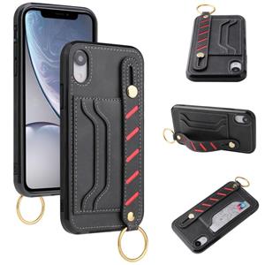 huismerk Polsband portemonnee lederen telefooncase voor iPhone XS max