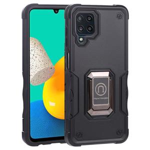 huismerk Voor Samsung Galaxy M32 / M22 / M21 Ringhouder Non-Slip Armor Phone Case