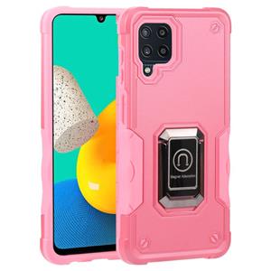 huismerk Voor Samsung Galaxy M32 / M22 / M21 Ringhouder Non-Slip Armor Phone Case