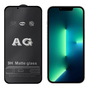 huismerk AG Matte Frosted Full Cover Tempered Glass Film voor iPhone 13 Pro Max