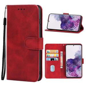 huismerk Lederen telefooncase voor Samsung Galaxy S20 +