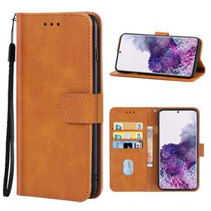 huismerk Leren telefooncase voor Samsung Galaxy S20 + (Brown)