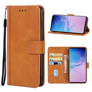 huismerk Lederen telefooncase voor Samsung Galaxy S10 Plus