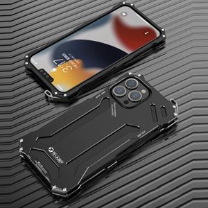 r-just R-Gewoon schokbestendige Armor Metal Beschermhoes voor iPhone 13 Mini