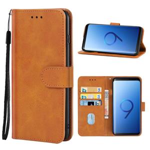 huismerk Leren telefooncase voor Samsung Galaxy S9 (Brown)